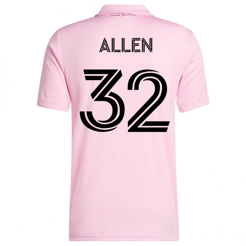 Dětské Noah Allen #32 Růžový Domů Hráčské Dresy 2023/24 Dres