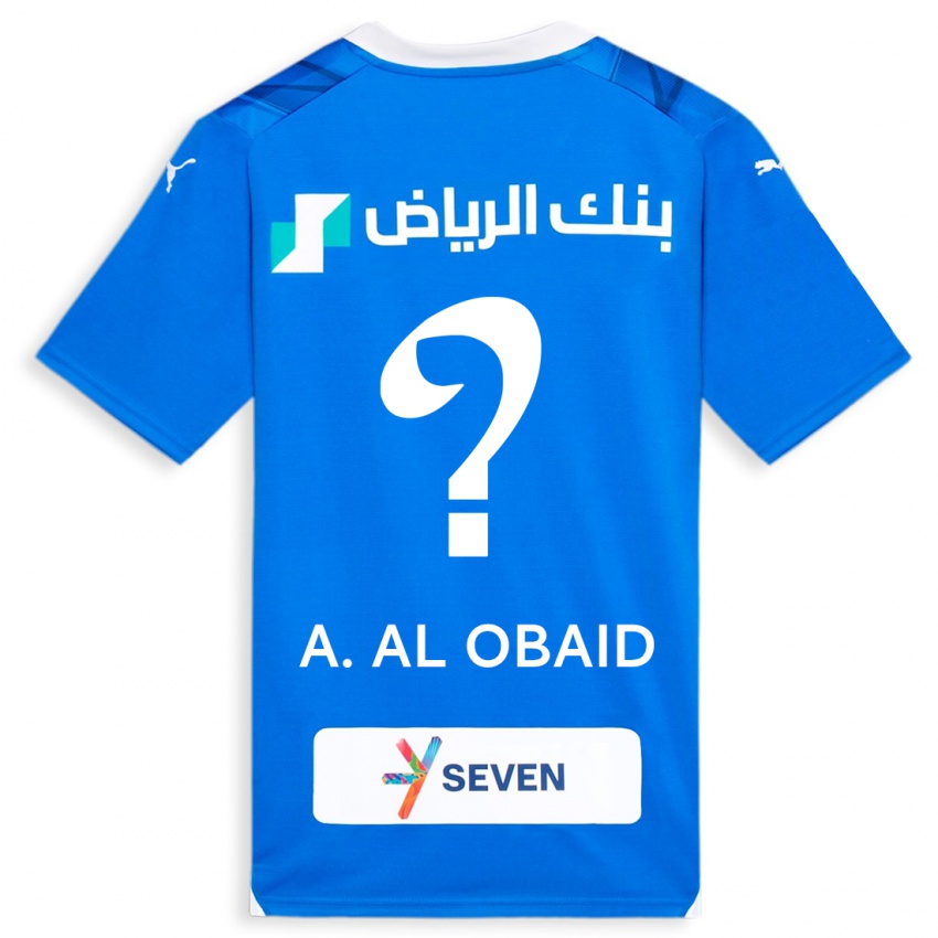 Dětské Abdulrahman Al-Obaid #0 Modrý Domů Hráčské Dresy 2023/24 Dres