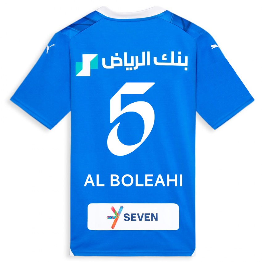 Dětské Ali Al-Boleahi #5 Modrý Domů Hráčské Dresy 2023/24 Dres