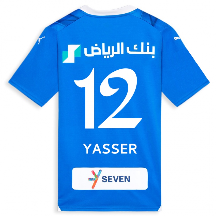 Dětské Yasser Al-Shahrani #12 Modrý Domů Hráčské Dresy 2023/24 Dres