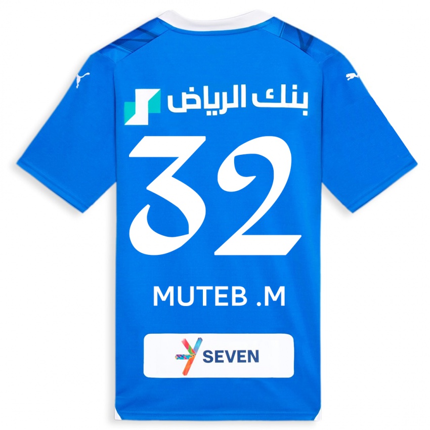 Dětské Muteb Al-Mufarrij #32 Modrý Domů Hráčské Dresy 2023/24 Dres
