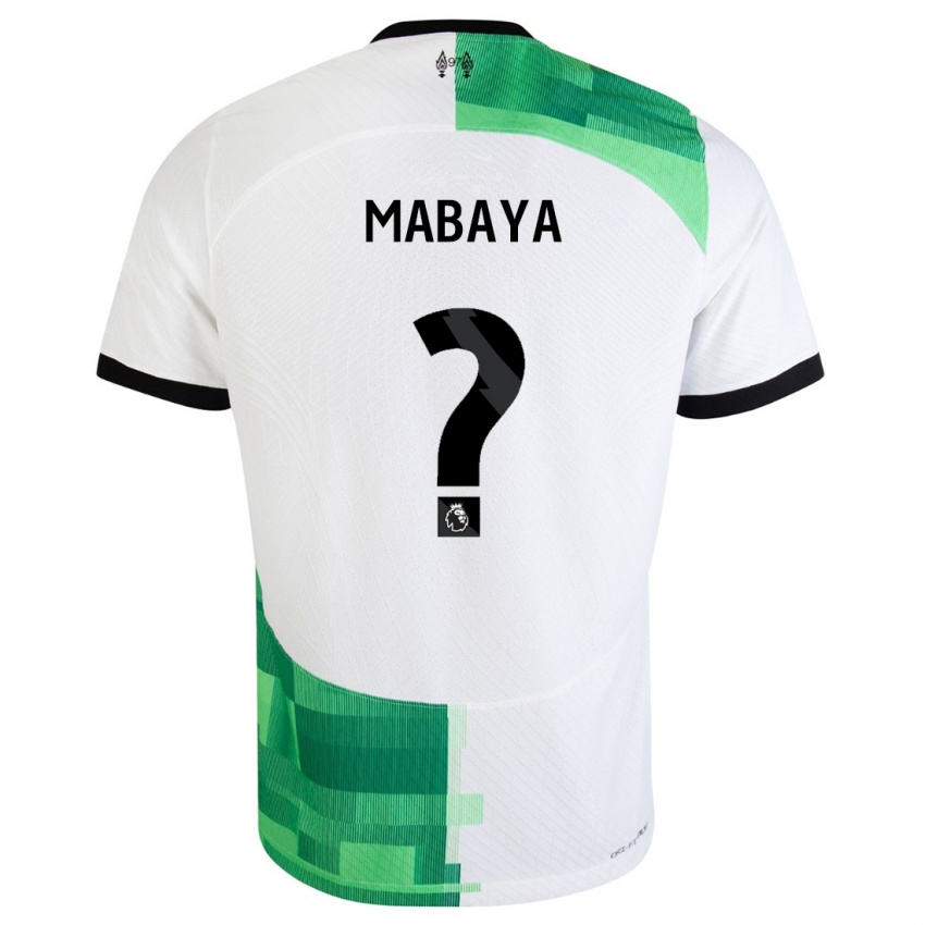 Dětské Isaac Mabaya #0 Bílá Zelená Daleko Hráčské Dresy 2023/24 Dres