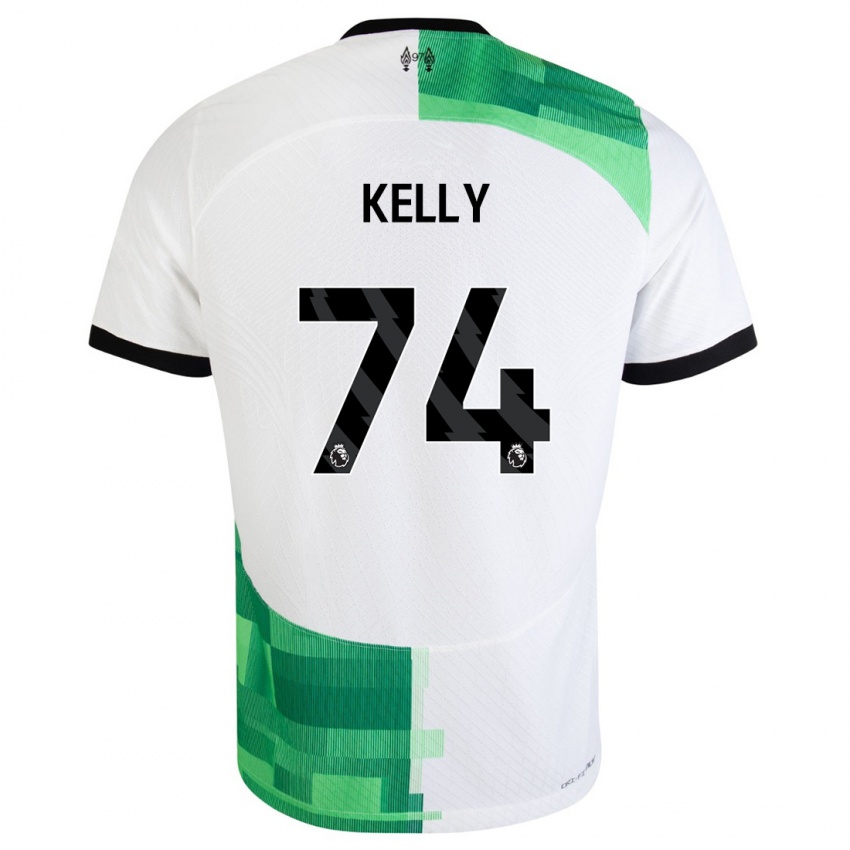 Dětské Oscar Kelly #74 Bílá Zelená Daleko Hráčské Dresy 2023/24 Dres