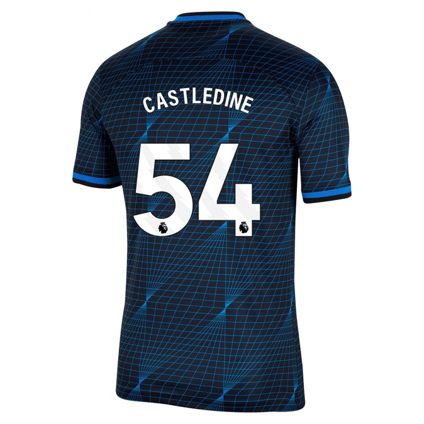 Dětské Leo Castledine #54 Tmavě Modrá Daleko Hráčské Dresy 2023/24 Dres