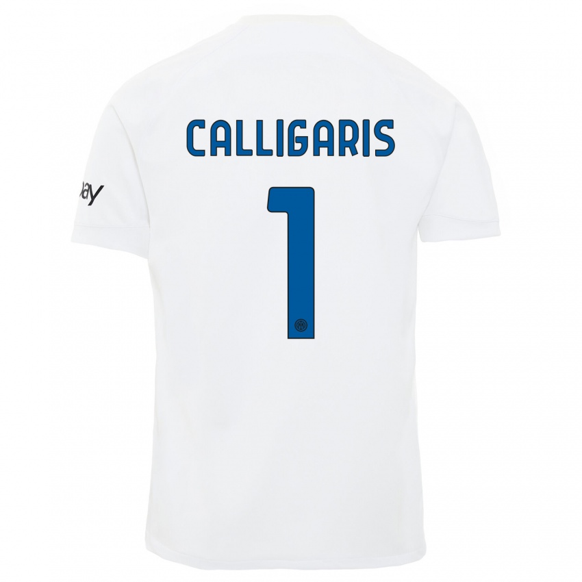 Dětské Alessandro Calligaris #1 Bílý Daleko Hráčské Dresy 2023/24 Dres