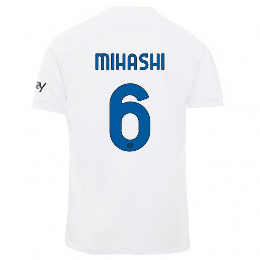 Dětské Mana Mihashi #6 Bílý Daleko Hráčské Dresy 2023/24 Dres