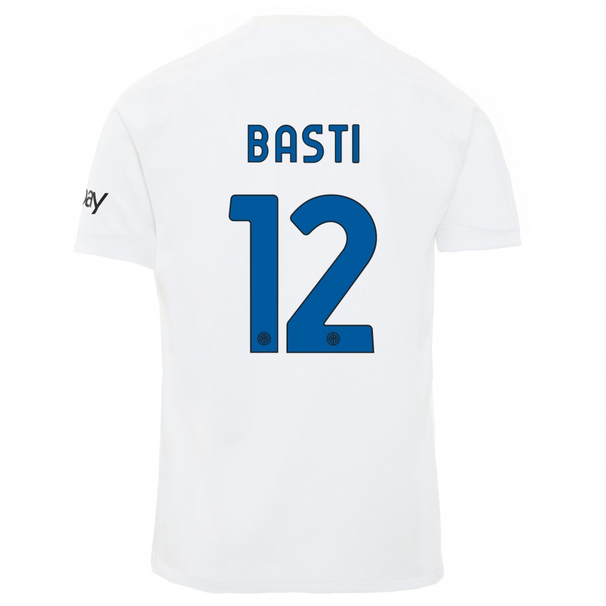 Dětské Matteo Basti #12 Bílý Daleko Hráčské Dresy 2023/24 Dres