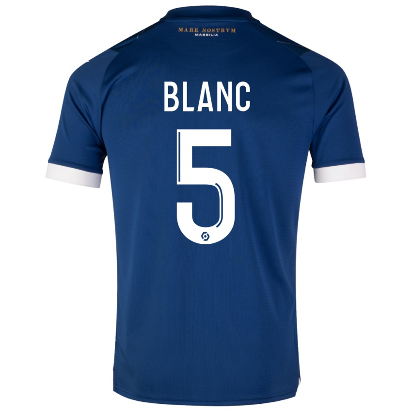 Dětské Amandine Blanc #5 Tmavě Modrá Daleko Hráčské Dresy 2023/24 Dres