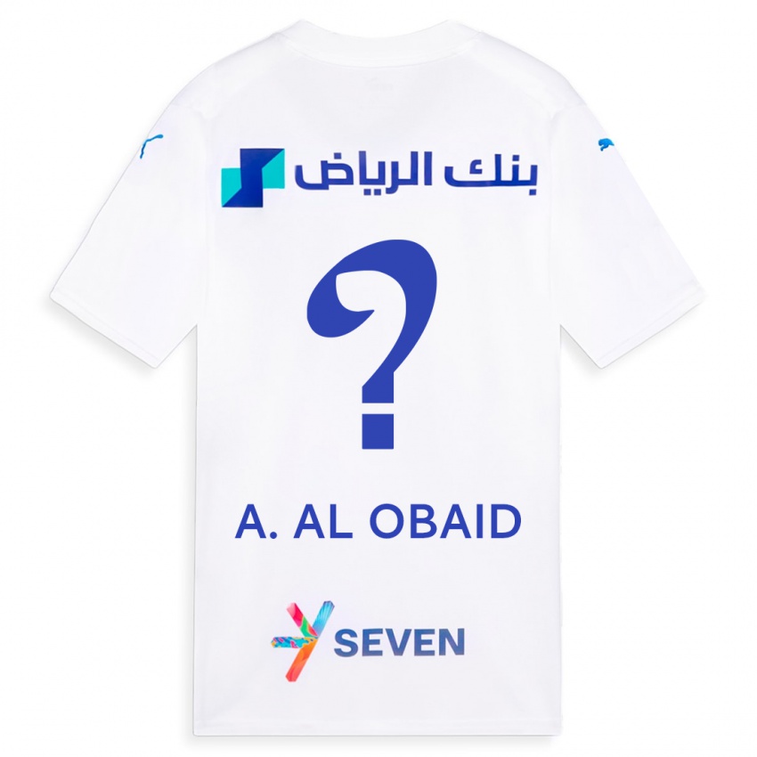 Dětské Abdulrahman Al-Obaid #0 Bílý Daleko Hráčské Dresy 2023/24 Dres