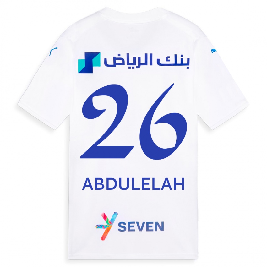 Dětské Abdulelah Al-Malki #26 Bílý Daleko Hráčské Dresy 2023/24 Dres