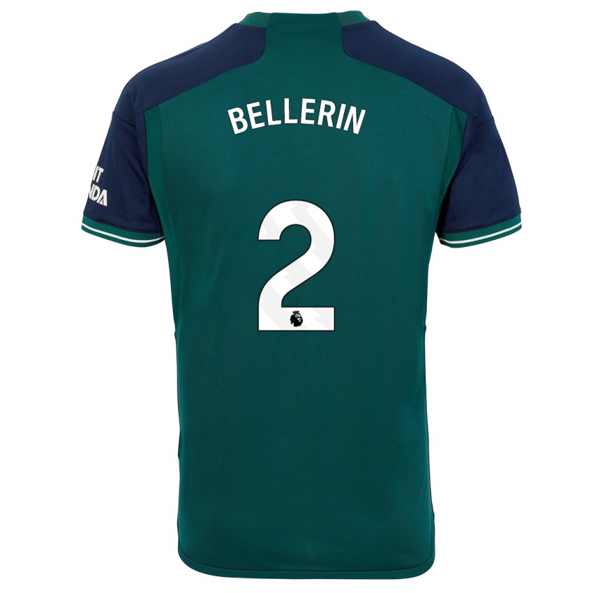 Dětské Hector Bellerin #2 Zelená Třetí Hráčské Dresy 2023/24 Dres