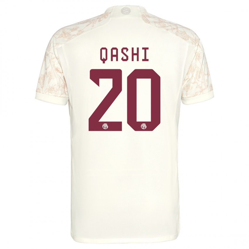 Dětské Yousef Qashi #20 Off White Třetí Hráčské Dresy 2023/24 Dres