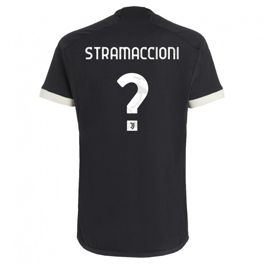 Dětské Diego Stramaccioni #0 Černá Třetí Hráčské Dresy 2023/24 Dres