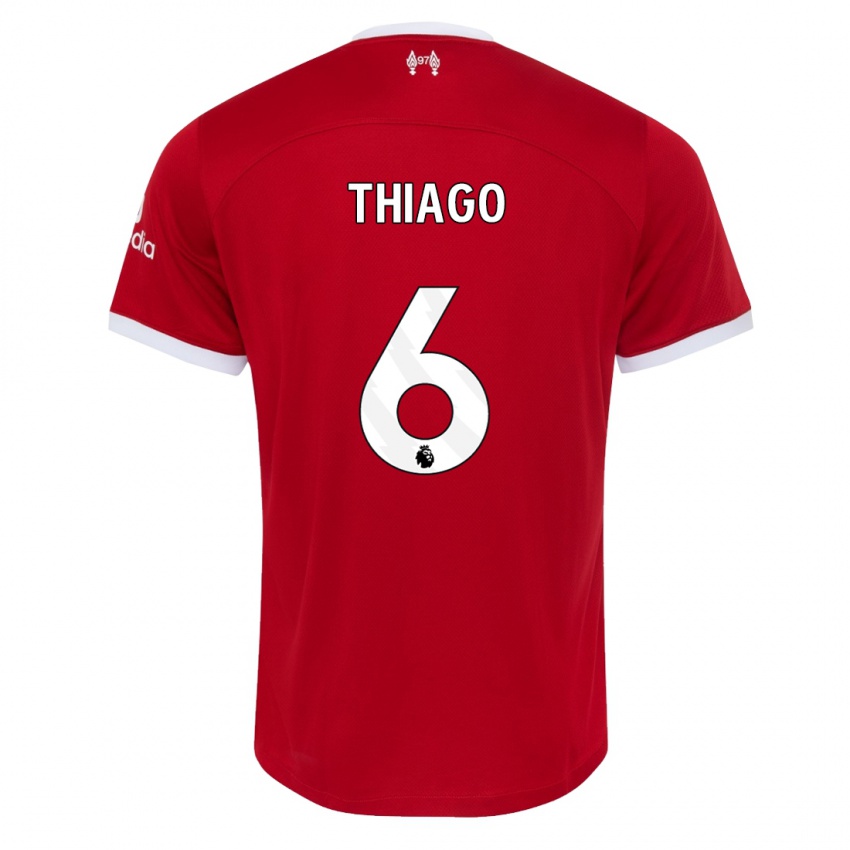 Pánské Thiago #6 Červené Domů Hráčské Dresy 2023/24 Dres