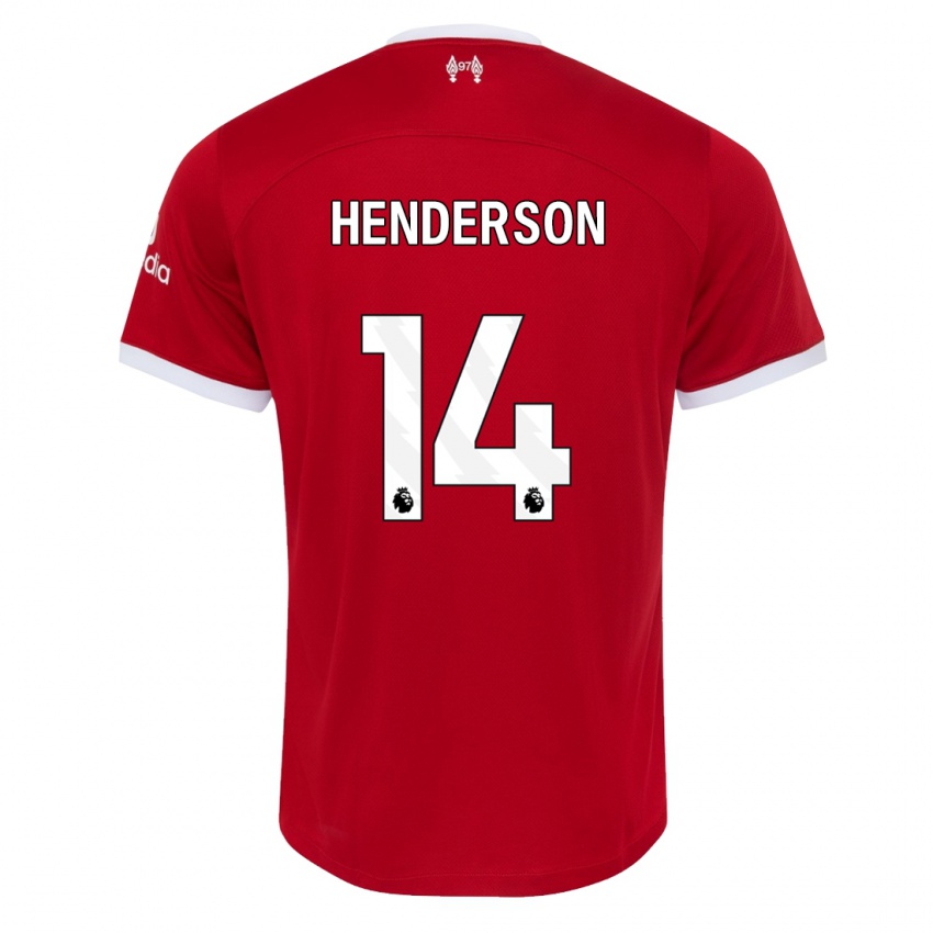 Pánské Henderson #14 Červené Domů Hráčské Dresy 2023/24 Dres