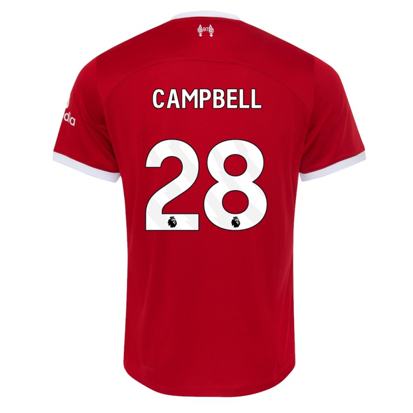 Pánské Megan Campbell #28 Červené Domů Hráčské Dresy 2023/24 Dres
