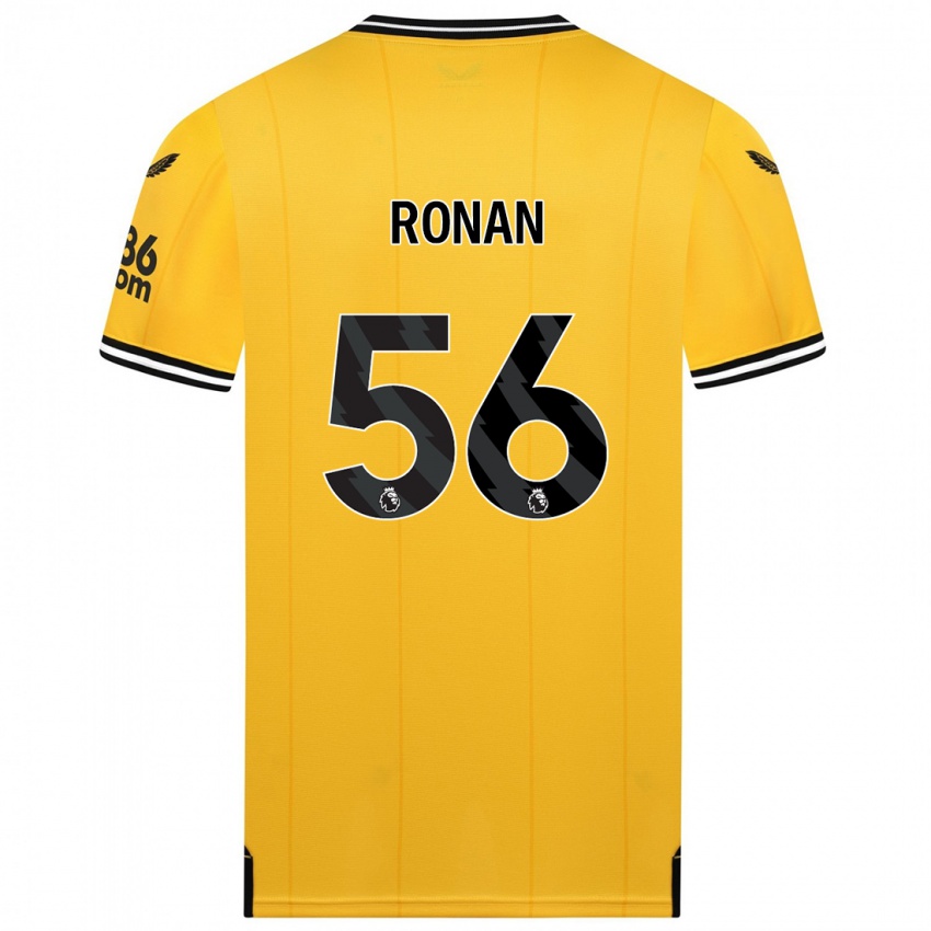 Pánské Connor Ronan #56 Žlutá Domů Hráčské Dresy 2023/24 Dres