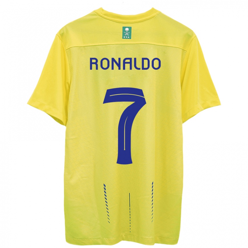 Pánské Cristiano Ronaldo #7 Žlutá Domů Hráčské Dresy 2023/24 Dres