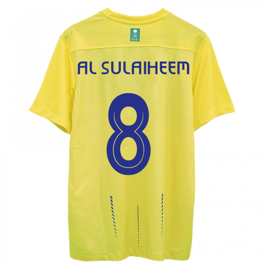 Pánské Abdulmajeed Al-Sulaiheem #8 Žlutá Domů Hráčské Dresy 2023/24 Dres