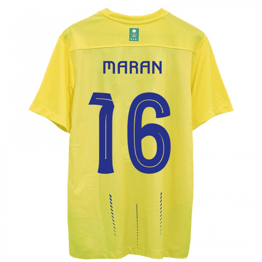 Pánské Mohammed Maran #16 Žlutá Domů Hráčské Dresy 2023/24 Dres