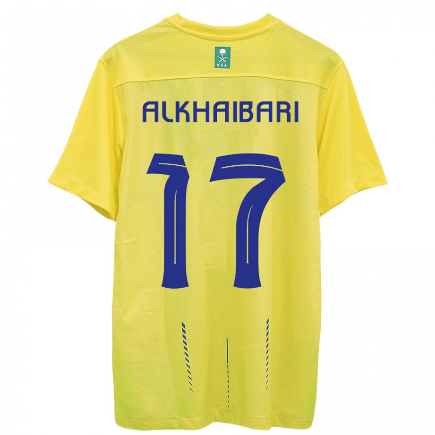 Pánské Abdullah Al-Khaibari #17 Žlutá Domů Hráčské Dresy 2023/24 Dres