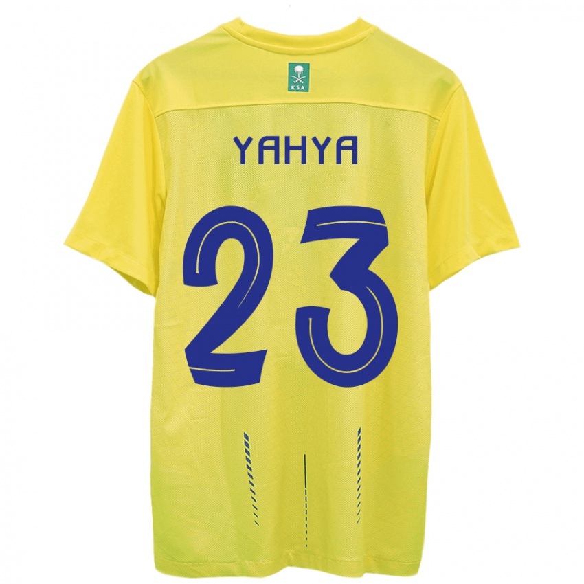 Pánské Ayman Yahya #23 Žlutá Domů Hráčské Dresy 2023/24 Dres