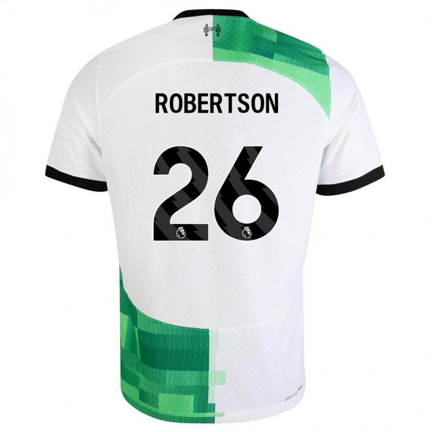 Pánské Andrew Robertson #26 Bílá Zelená Daleko Hráčské Dresy 2023/24 Dres