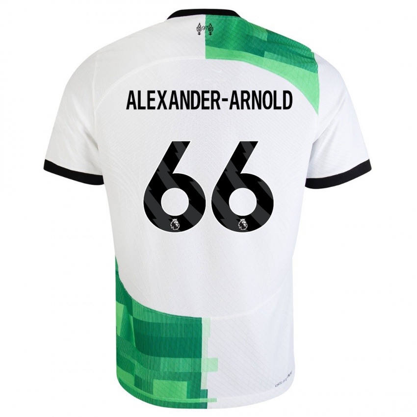 Pánské Trent Alexander-Arnold #66 Bílá Zelená Daleko Hráčské Dresy 2023/24 Dres