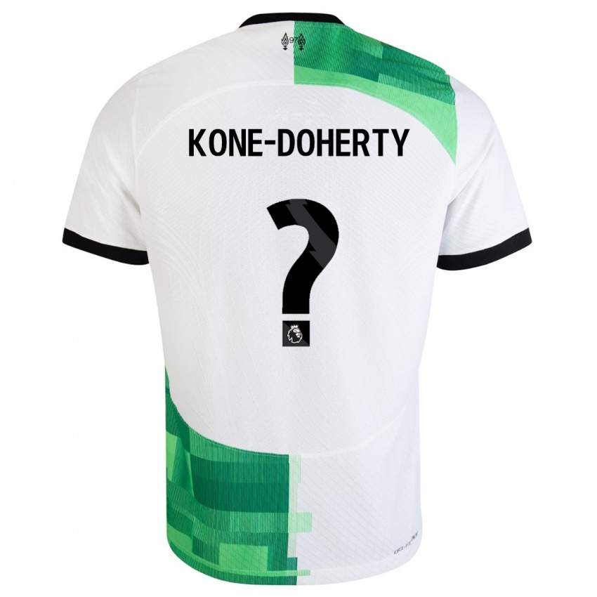 Pánské Trent Kone-Doherty #0 Bílá Zelená Daleko Hráčské Dresy 2023/24 Dres