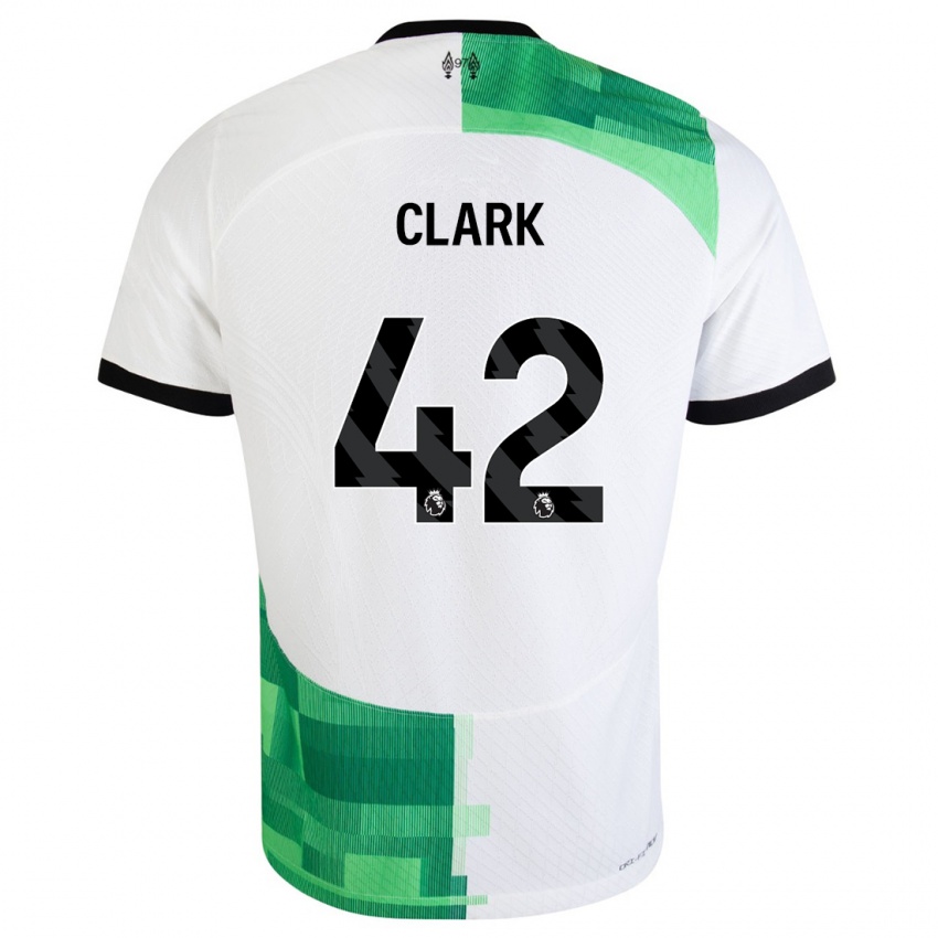 Pánské Bobby Clark #42 Bílá Zelená Daleko Hráčské Dresy 2023/24 Dres