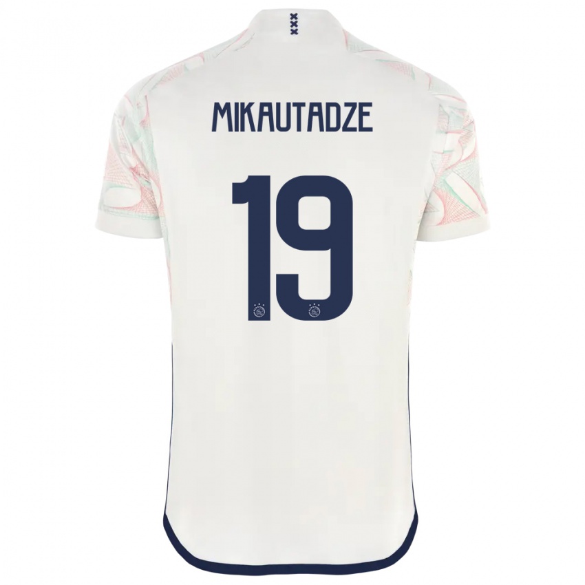 Pánské Georges Mikautadze #19 Bílý Daleko Hráčské Dresy 2023/24 Dres