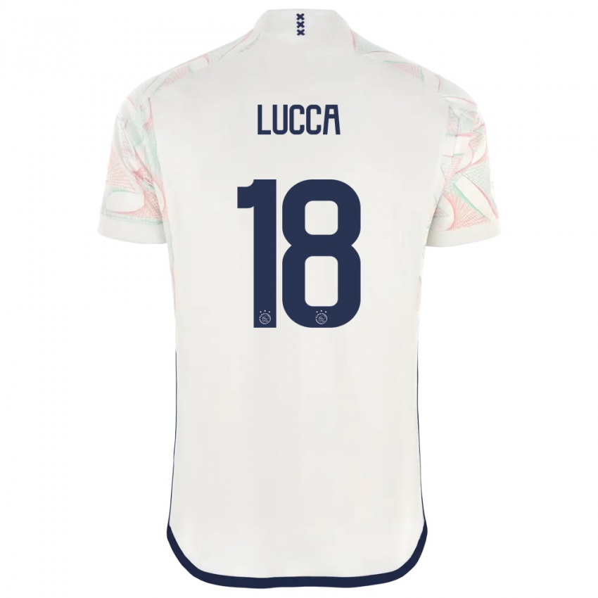 Pánské Lorenzo Lucca #18 Bílý Daleko Hráčské Dresy 2023/24 Dres