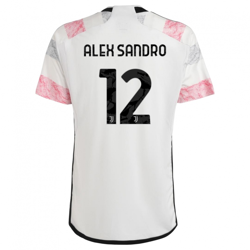 Pánské Alex Sandro #12 Bílá Růžová Daleko Hráčské Dresy 2023/24 Dres