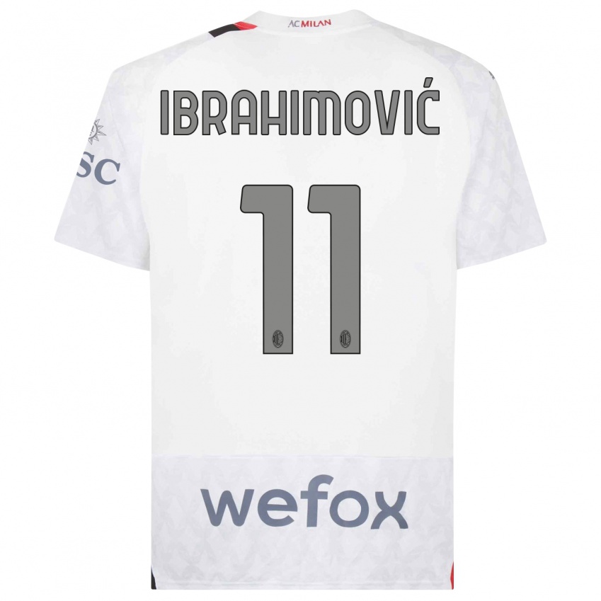 Pánské Zlatan Ibrahimovic #11 Bílý Daleko Hráčské Dresy 2023/24 Dres