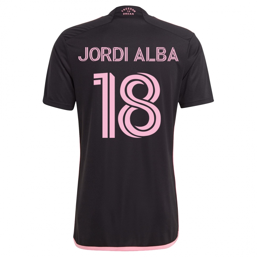 Pánské Jordi Alba #18 Černá Daleko Hráčské Dresy 2023/24 Dres