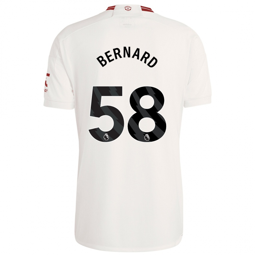 Pánské Bernard #58 Bílý Třetí Hráčské Dresy 2023/24 Dres