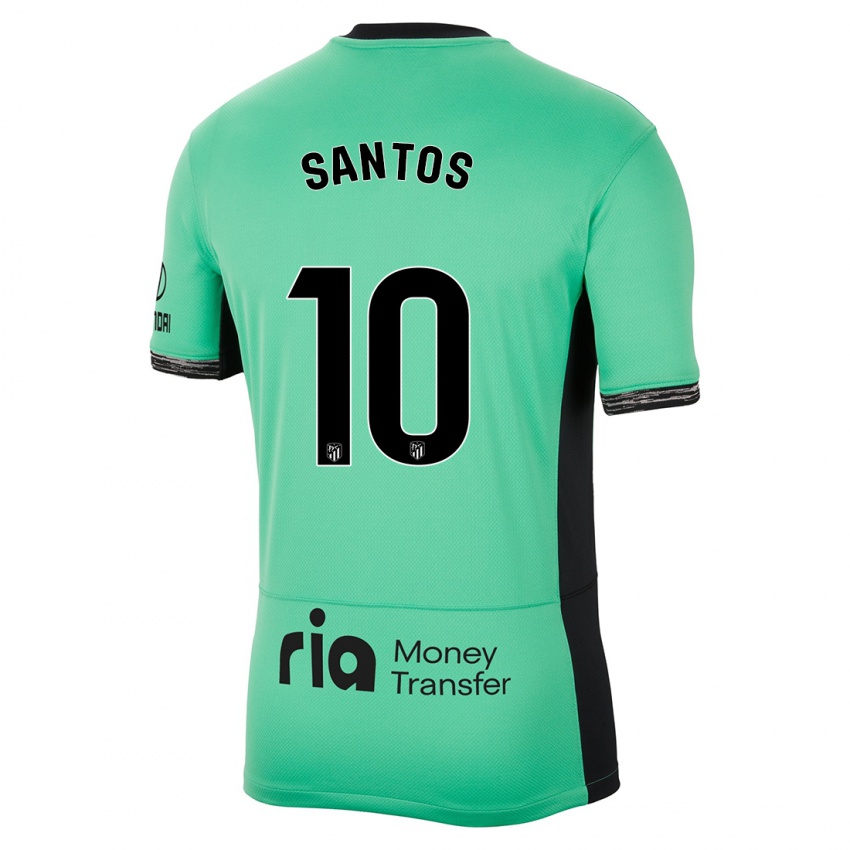 Pánské Leicy Santos #10 Jarní Zelená Třetí Hráčské Dresy 2023/24 Dres