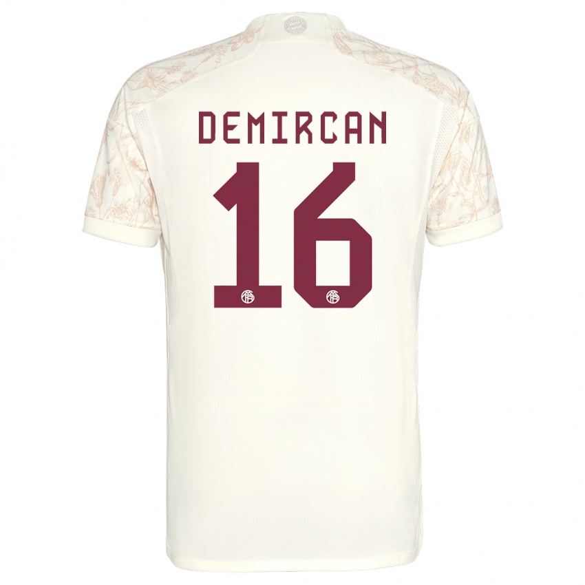 Pánské Emirhan Demircan #16 Off White Třetí Hráčské Dresy 2023/24 Dres