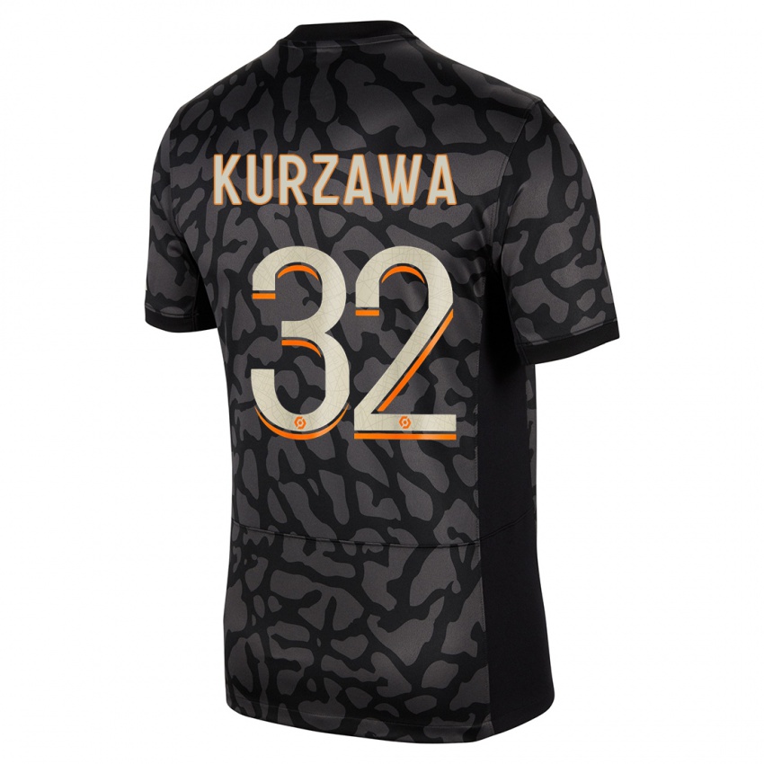 Pánské Layvin Kurzawa #32 Černá Třetí Hráčské Dresy 2023/24 Dres