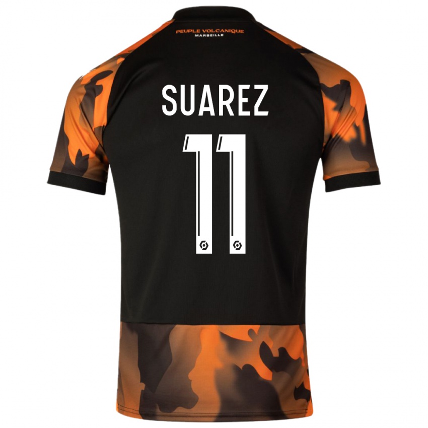 Pánské Luis Suarez #11 Černá Oranžová Třetí Hráčské Dresy 2023/24 Dres