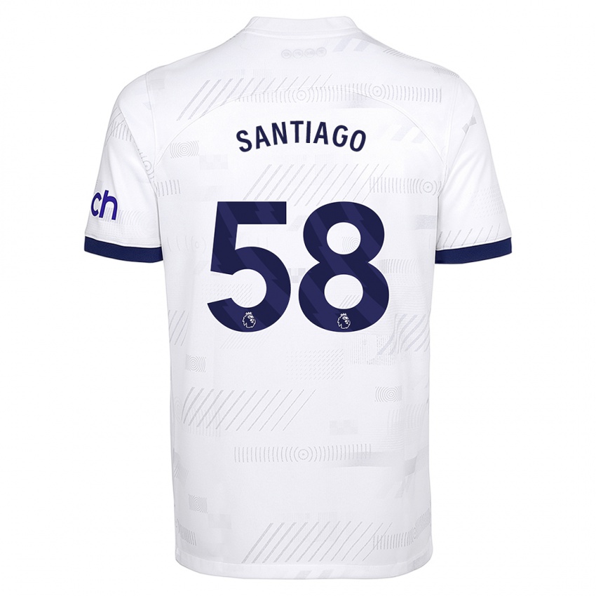 Dámské Yago Santiago #58 Bílý Domů Hráčské Dresy 2023/24 Dres