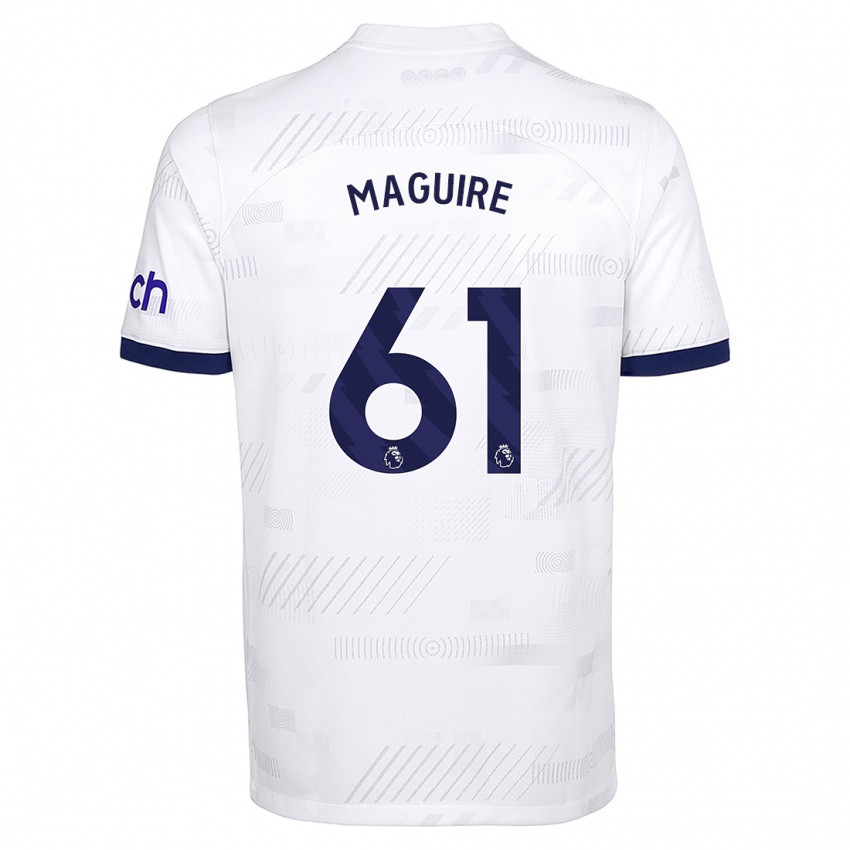Dámské Aaron Maguire #61 Bílý Domů Hráčské Dresy 2023/24 Dres