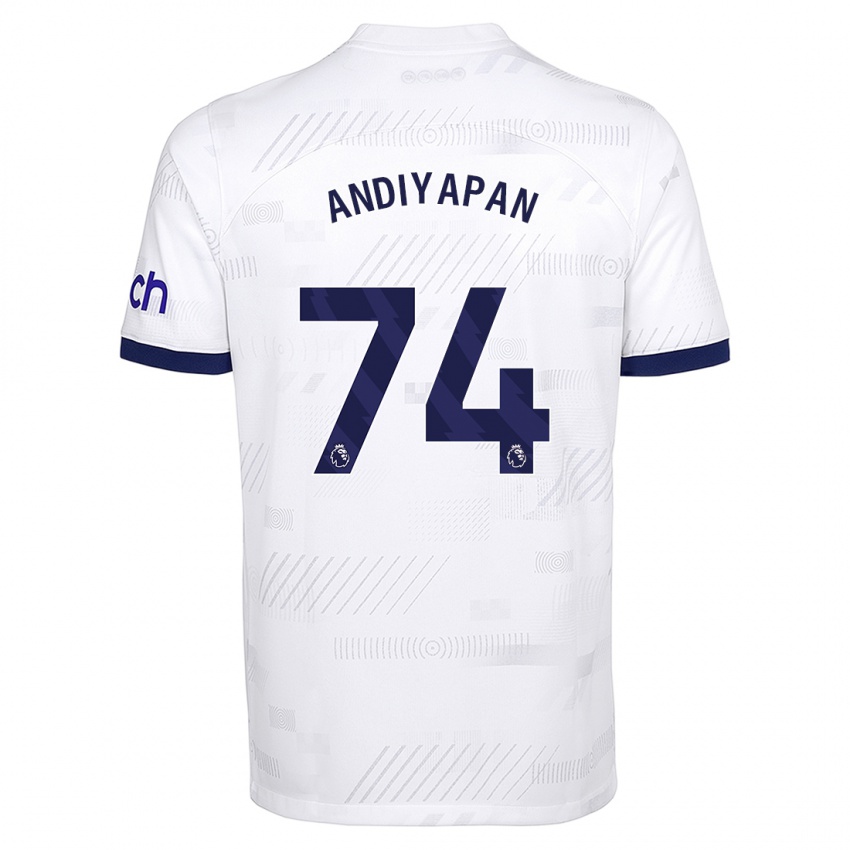 Dámské William Andiyapan #74 Bílý Domů Hráčské Dresy 2023/24 Dres