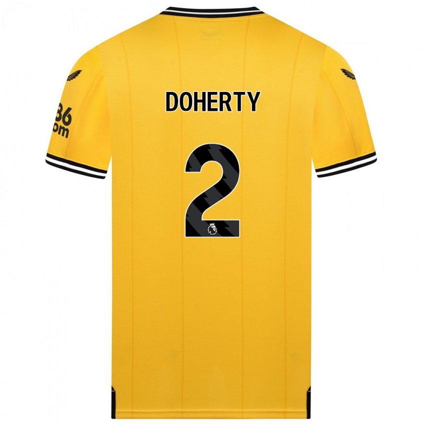 Dámské Matt Doherty #2 Žlutá Domů Hráčské Dresy 2023/24 Dres
