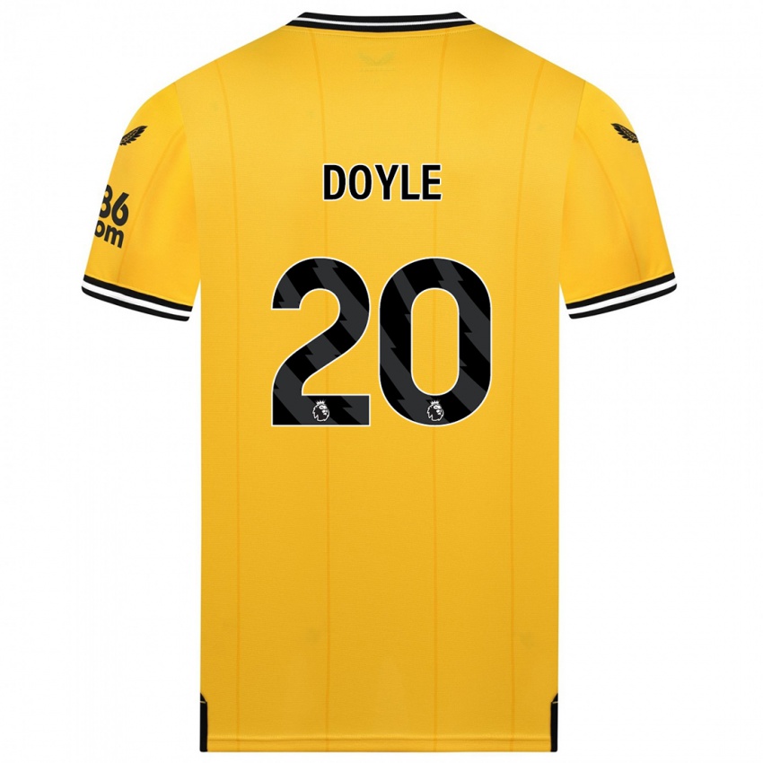 Dámské Tommy Doyle #20 Žlutá Domů Hráčské Dresy 2023/24 Dres