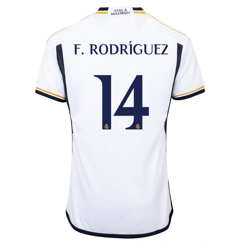 Dámské Fer Rodríguez #14 Bílý Domů Hráčské Dresy 2023/24 Dres