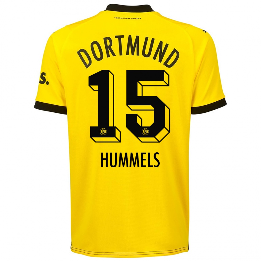Dámské Mats Hummels #15 Žlutá Domů Hráčské Dresy 2023/24 Dres