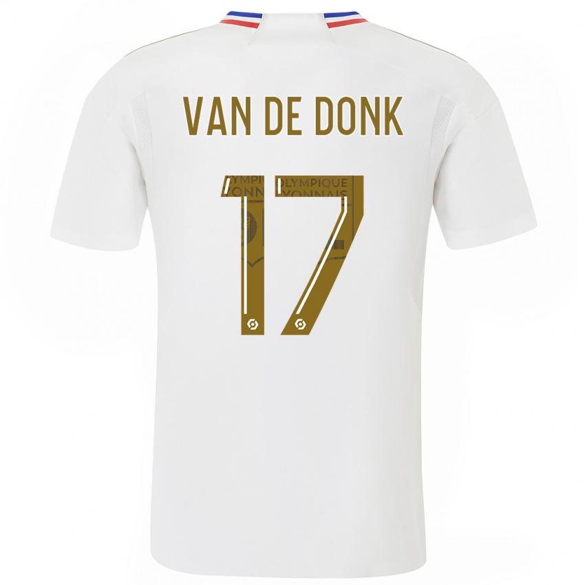 Dámské Danielle Van De Donk #17 Bílý Domů Hráčské Dresy 2023/24 Dres