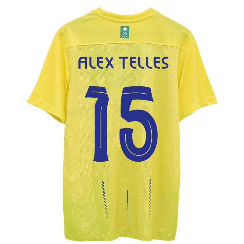Dámské Alex Telles #15 Žlutá Domů Hráčské Dresy 2023/24 Dres