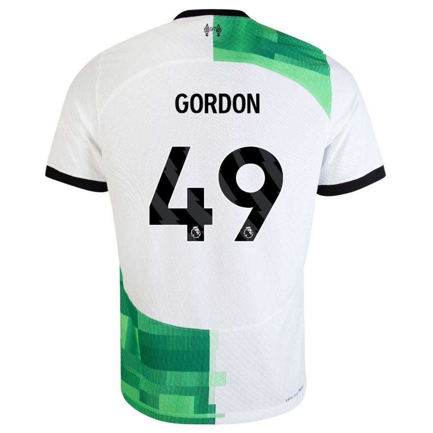 Dámské Kaide Gordon #49 Bílá Zelená Daleko Hráčské Dresy 2023/24 Dres
